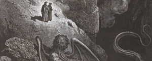 "Le monstre de la Fraude". Dante illustré par Gustave Doré