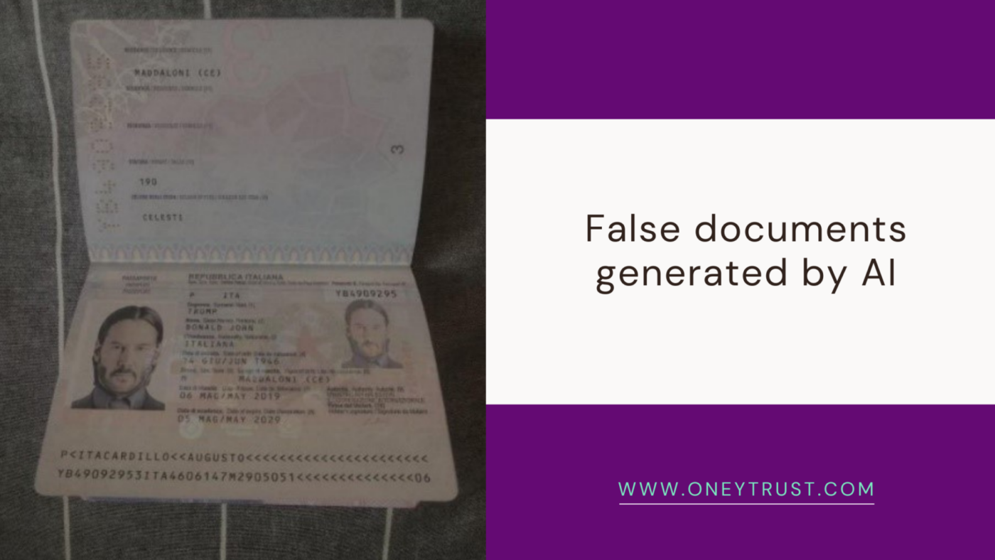 False documents generated by AI